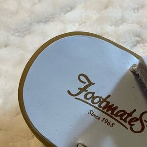 Footmates Sandals with White and Gold Accents